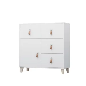 Komoda Fiera 4S1D – bílé provedení s ABS hranami