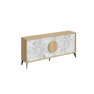 Komoda GALATEA 180 dub/bílá Carrara