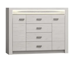 Komoda INDIANAPOLIS I-7 – jasan bílý
