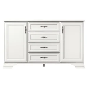 Komoda KOM2D4S, alpská bílá