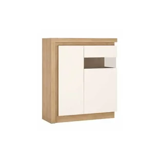 Komoda LEONARDO 04 R – dub riviéra/bílá