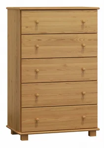 Komoda NEFTYS 11 – masiv borovice, olše, hloubka 42 cm