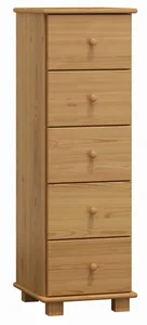 Komoda NEFTYS 24 z masivu borovice, moření olše, hloubka 42 cm