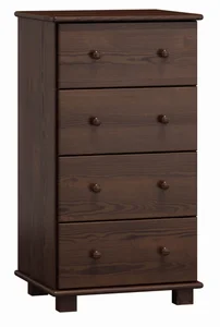 Komoda NEFTYS 32 – borovice, moření ořech, hloubka 42 cm