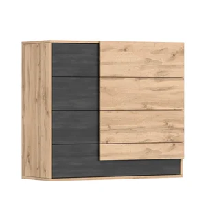 Komoda ORBICULA 4S – dub artisan/borovice norská