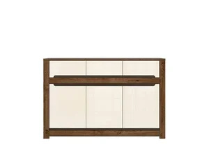 Komoda Ruso KOM3D3S – Dub April/Perleťový lesk