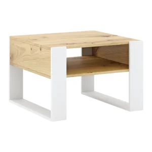 Konferenční stolek CARA 2 dub artisan/bílá