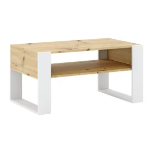 Konferenční stolek CARA dub artisan/bílá