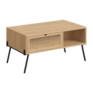 Konferenční stolek Ecrin, dubový dekor, 60×100 cm – Marckeric