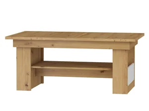 Konferenční stolek Gatton dub artisan / bílý lesk