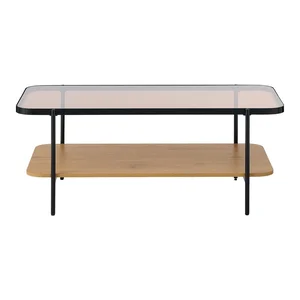 Konferenční stolek Hassel se skleněnou deskou 60×120 cm