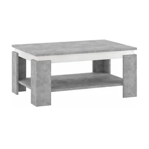 Konferenční stolek KRANTE beton/bílá