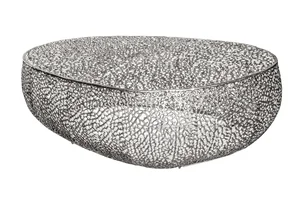 Konferenční stolek Leaf stříbrný 120 cm