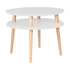 Konferenční stolek Ragaba UFO, Ø 57 cm, světle šedý