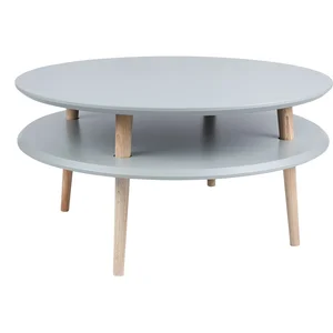 Konferenční stolek Ragaba UFO Ø70 cm, tmavě šedý