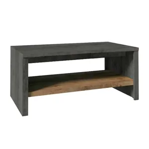 Konferenční stolek ST MONTANA, dub Lefkas tmavý / smooth šedý