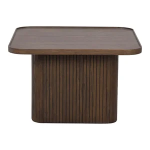 Konferenční stolek Sullivan Rowico, dekor dubu, průměr 60 cm