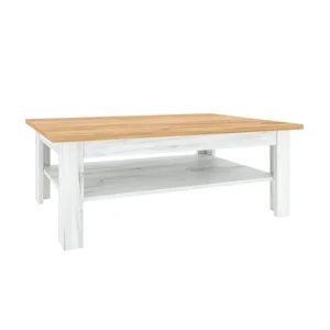 Konferenční stolek T2 SUDBURY, dub craft zlatý a dub craft bílý, 110 × 70 × 40 cm