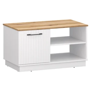 Konferenční stolek Velis 1D, bílá/dub evoke