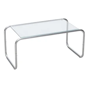 Konferenční stolek Ventana – Leitmotiv, skleněná deska 40×80 cm