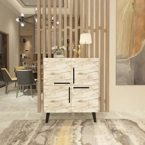 Konzola FENRIS, mramor/černá