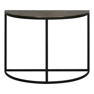 Konzolový stolek Peto z kovu v bronzové barvě 42x100 cm