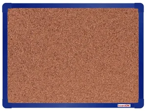 Korková nástěnka s hliníkovým rámem 600×450 mm, modrá