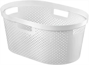 Koš na čisté prádlo Curver Infinity Dots 39 L – bílý