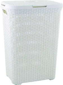 Koš na prádlo STYLE RATTAN 60L, krémový (Curver)