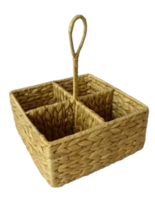 Košík dělený z vodního hyacintu