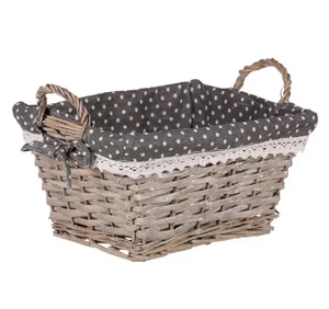 Košík proutěný s látkou PRT167