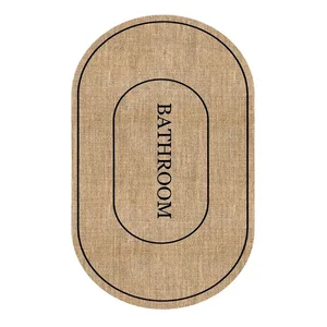 Koupelnová předložka 60×90 cm – Jutový vzhled, Mila Home