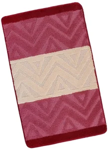 Koupelnová předložka Chevron Burgundy 60x100 cm