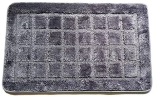 Koupelnová předložka Kostka tmavě šedá 50x80 cm