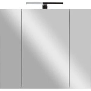 Koupelnová skříňka se zrcadlem 76×71 cm, šedobéžová – Germania