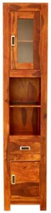 Koupelnová skříňka z indického palisandru Nela 40x190x35 cm - Only stain