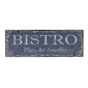 Kovová cedule Bistro 40x14 cm
