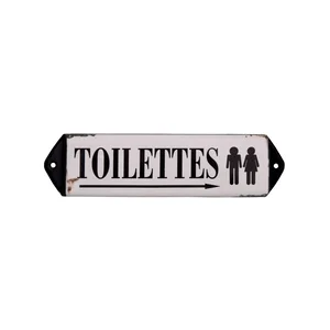 Kovová cedule Toilettes 30,5x7 cm
