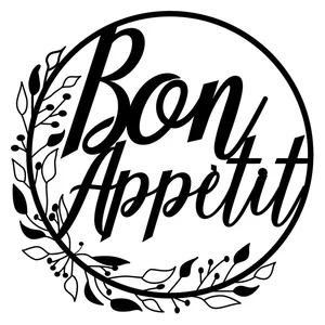 Kovová dekorace Bon Appetit