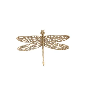 Kovová nástěnná dekorace Dragonfly 36x24 cm