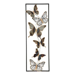 Kovová nástěnná dekorace Mauro Ferretti Butterflies
