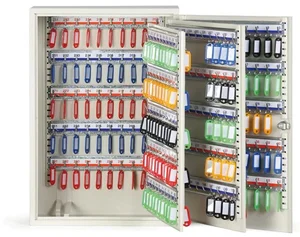 Kovová úložná skříňka na klíče 55x38x20 cm s 300 závěsy