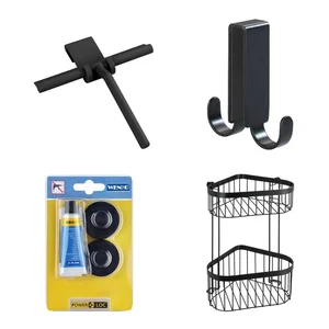 Kovová závěsná sada doplňků Classic – Wenko, černá