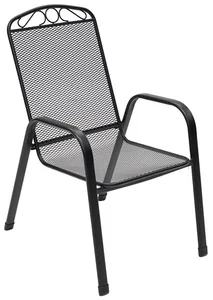 Kovové křeslo GREY černé