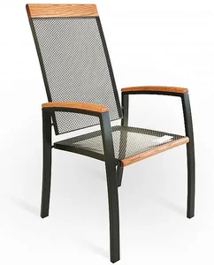 Kovové křeslo Manhattan černé