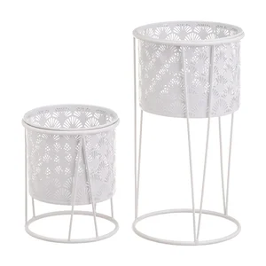 Kovové květináčové stojany sada 2 kusů