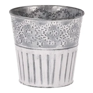 Kovový obal AB2184 s bílou patinou