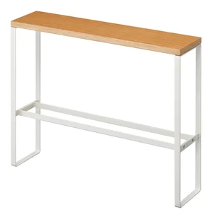 Kovový stojan na přezůvky Tower – bílo-přírodní, YAMAZAKI