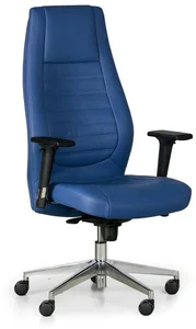 Kožené kancelářské křeslo CHARTER s ergonomickým mechanizmem