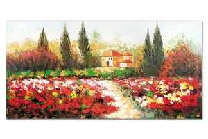 Krajina DOR041 – olejomalba na plátně 70 × 140 cm